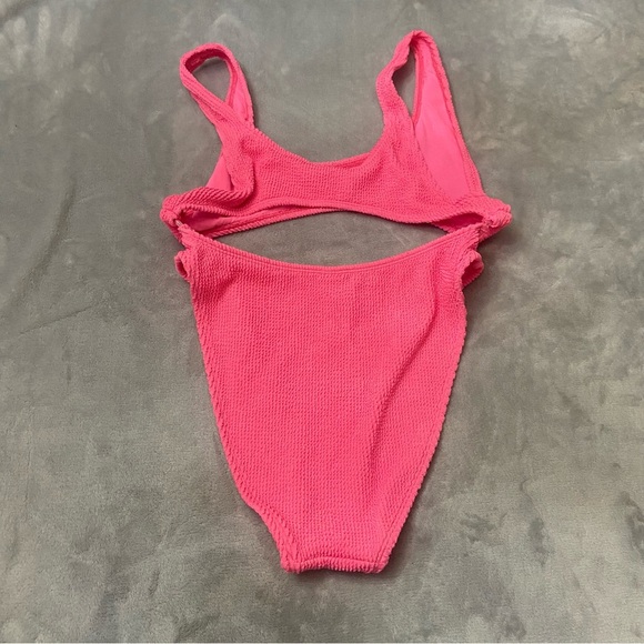 New! Good American always fits monokini hot neon pink nwot 24510 - Picture 10 of 11
